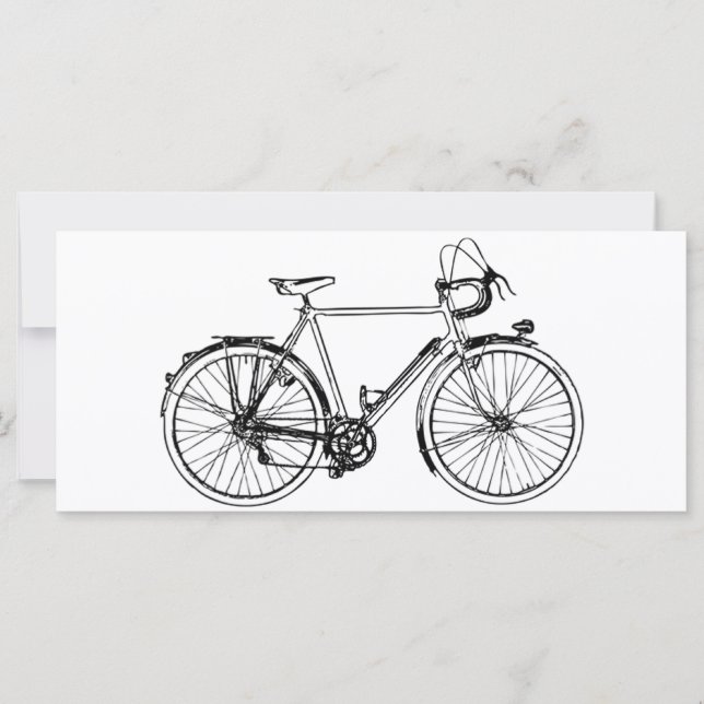 Carte Vélo vintage (Devant)