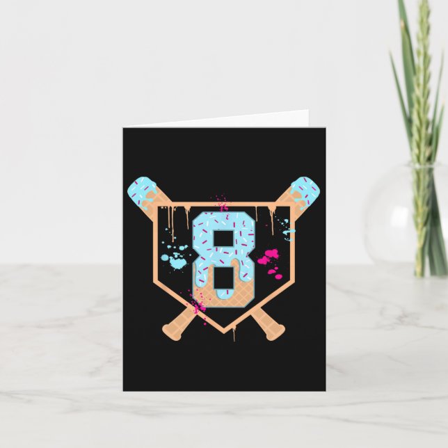 Carte Vendre 8 Ans Crème de glace Driam 8e Anniversaire  (Devant)