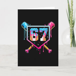 Carte Vendre Crème Glacée Goutte Numéro 67 Joueur 67e An