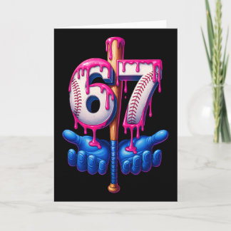 Carte Vendre Drip 6 7 Numéro 67 Six Sept Meme Hommes Gar