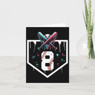 Carte Vendre Drith 8th Birthday Home Plate Boys Youth 8