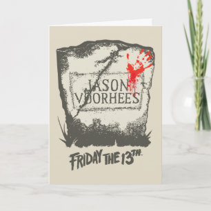 Carte Vendredi 13   Pierre de tête de Jason Voorhees