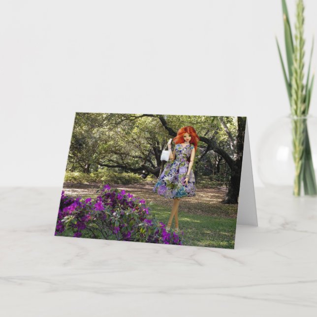 Carte Verdi - floral au zoo (Devant)