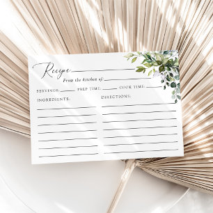 Carte Verdure, Eucalyptus Feuilles, Fête des mariées Rec