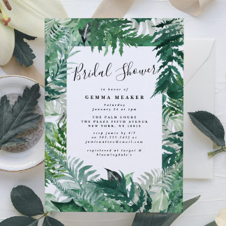 Carte Verdure modifiable Mariage moderne