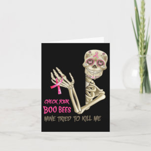 Carte Vérifiez Votre Abeilles Boo Mine Essayé De Me Tuer