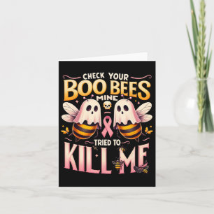 Carte Vérifiez Votre Abeilles Boo Mine Essayé De Me Tuer
