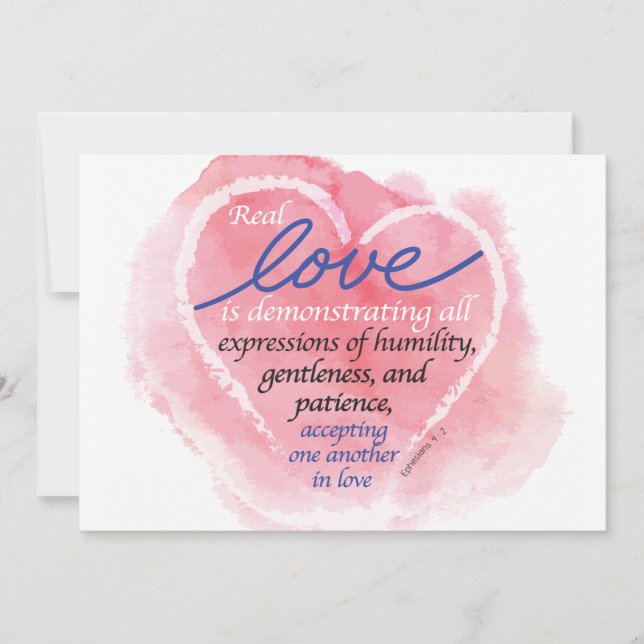 Carte Véritable Amour (Devant)