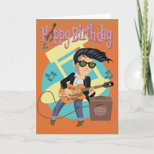 Carte Verjaardagskaart 50ties rock & roll