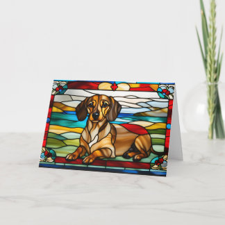 Carte Verre Dachshund