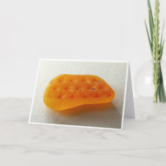 Carte Verre orange rare avec texture