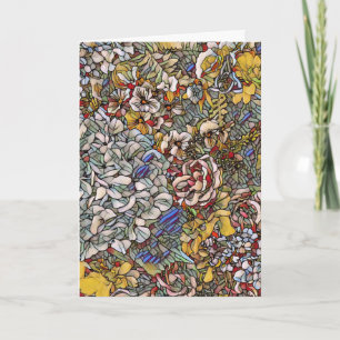 Carte Verre verni Botanique Floral