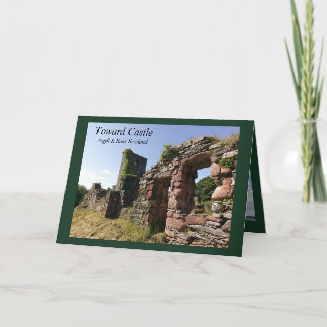 Carte Vers Castle Scotland Blank (Devant)