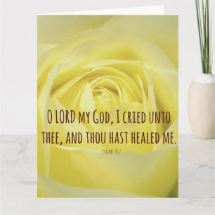 Carte Vers de bible au sujet de la guérison