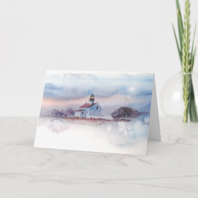 CARTE VERS LE VIEUX PT. LOMA LIGHTHOUSE, SAN DIEGO, CA (Devant)