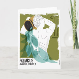 Carte Verseau le zodiaque de porteur de l'eau