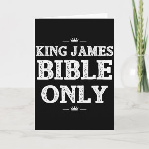 Carte Versets de l'Écriture Sainte Bible King James Chré