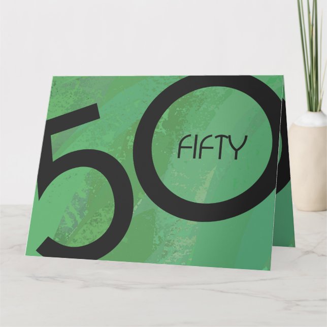 Carte Vert 50 Décennie Anniversaire (Devant)