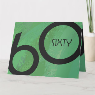 Carte Vert 60 Décennie Anniversaire