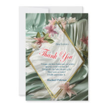Vert, Crème, Draps De Soie Et Fleurs De Pinkish