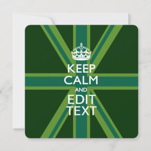 Carte Vert Turquoise Gardez Le Calme Et Votre Texte Unio