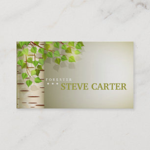 Carte verte de Birsh de nature d'arbre forestier