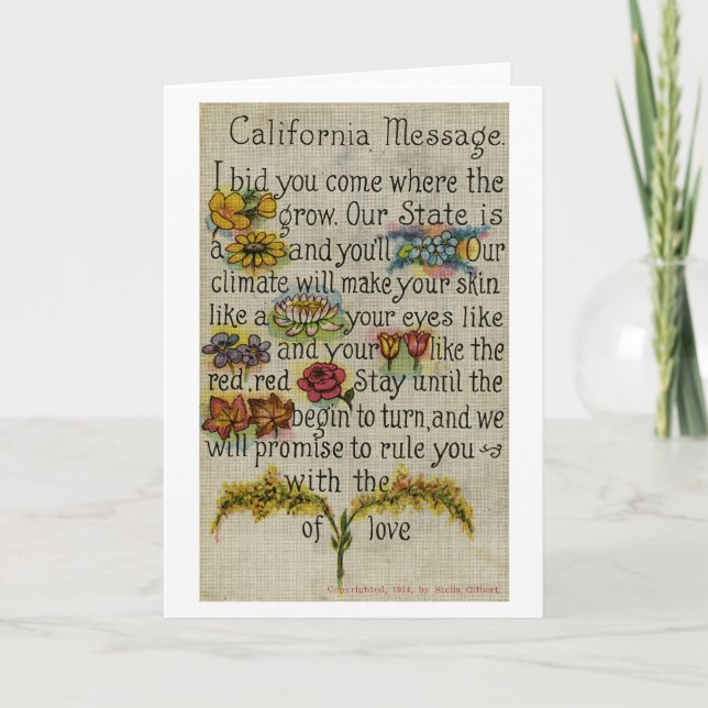 Carte verte de Californie (Devant)
