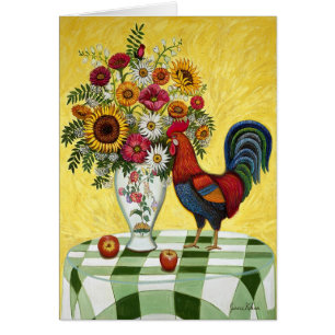 Carte verte de coq de contrôle