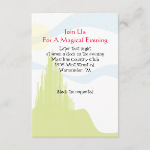 Carte VERTE de partie de magicien d'Oz de bat