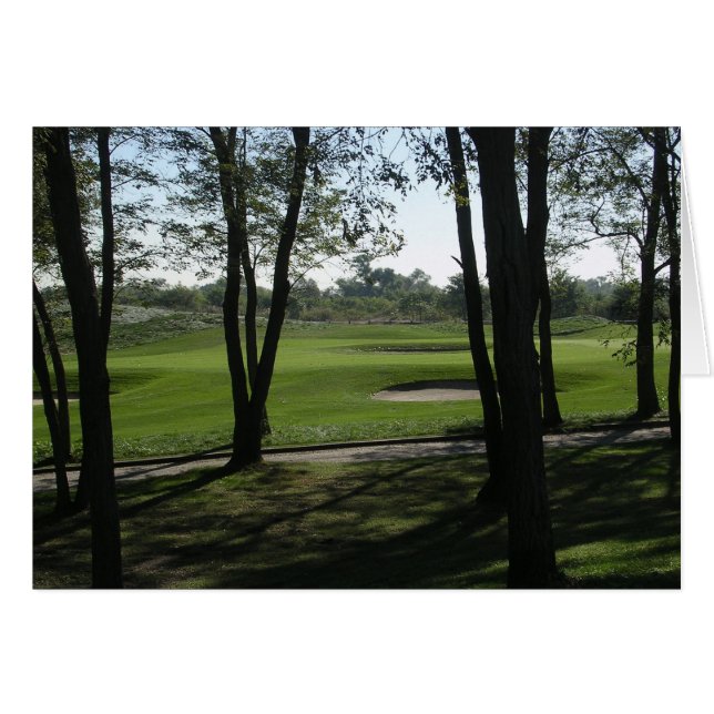 Carte verte de vue d'arbre (Devant horizontal)