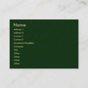 Carte verte simple de profil de grès