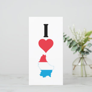 Carte Vertical I Love Luxembourg / I Heart Luxembourg