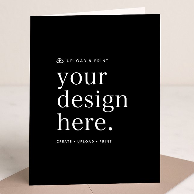 Carte Verticale Pliée | Conception Importer Cartes (Versatile 5x7 folded card template for business, events, weddings, special occasions & more!)