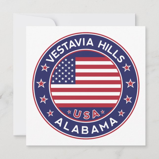Carte Vestavia Hills, Alabama (Devant)
