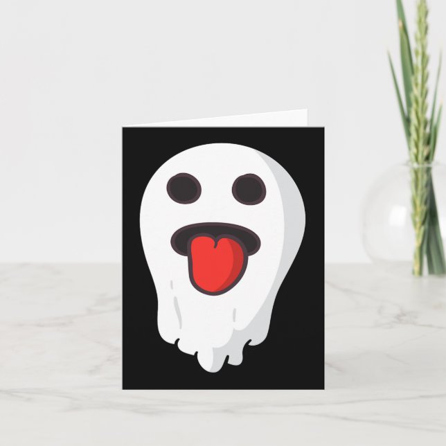 Carte Vêtements Visage Fantôme Pour Costumes Halloween H (Devant)