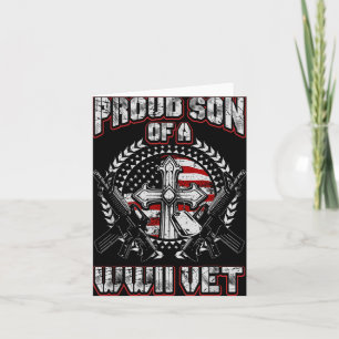 Carte Vétéran de la Seconde Guerre mondiale Fier Fils d'
