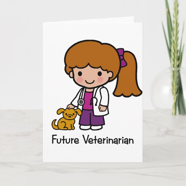 Carte Vétérinaire de l'avenir - Fille (Devant)