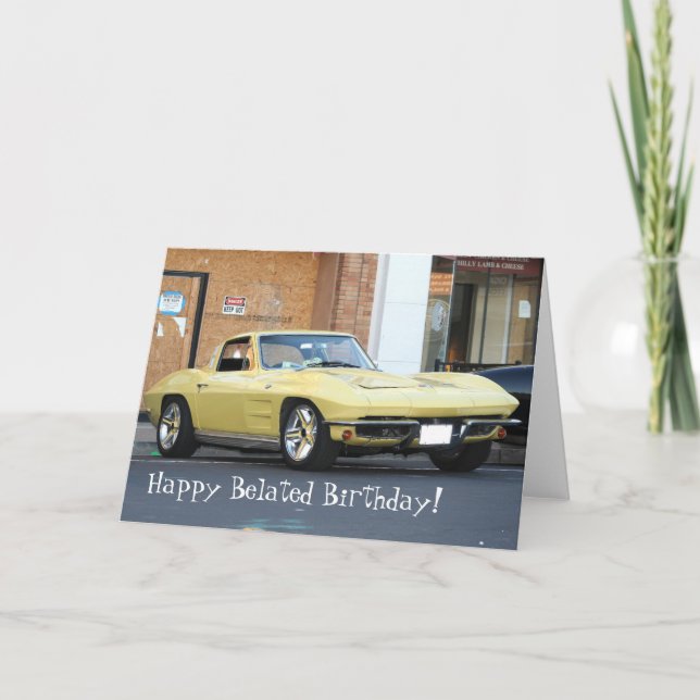 Carte Vette jaune classique (Devant)