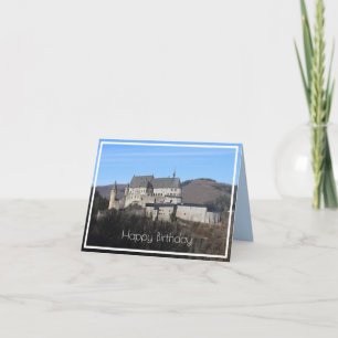 Carte Vianden Castle Winter View, Luxembourg, Anniversai