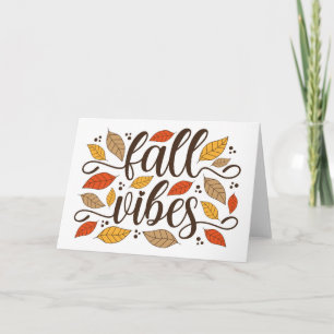 Carte Vibes d'automne