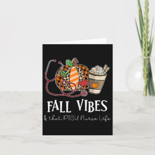 Carte Vibes de citrouille léopard d'automne et cette vie