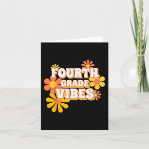Carte Vibes De Quatrième Année super Rétro Retour Au Thé