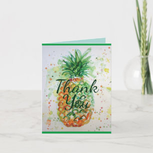 Carte Vibes tropicales Merci de fruits d'ananas