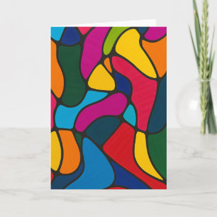 Carte Vibrant Abstrait