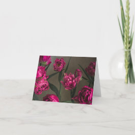 Carte Vibrant and elegant magenta tulips, fine art photo