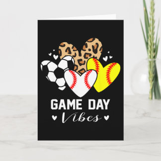 Carte Vibrations de jour de match drôle Vendre cœur de m