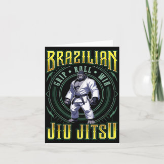 Carte Victoire de la prise de rouleau BJJ - Gorille de J