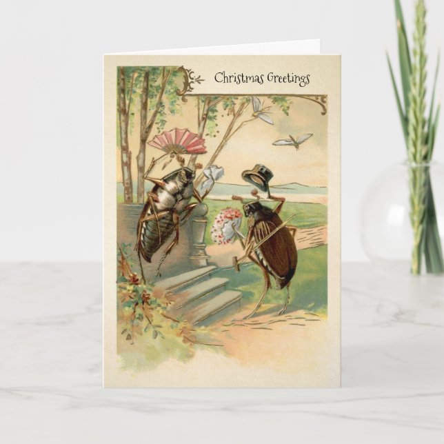 Carte Victorian Bugs Holiday (Devant)