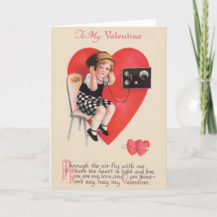 Carte Victorian Ham Radio Saint Valentin