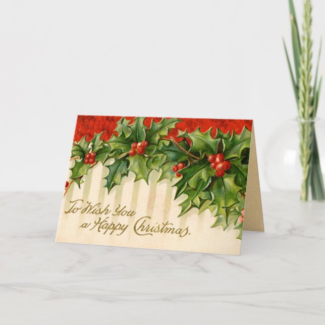 Carte Victorian Holly (Devant)